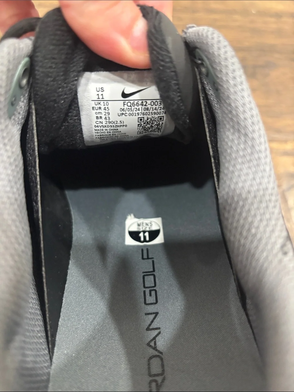 Men's Black Jordan golf shoes  - Lightweight Comfort